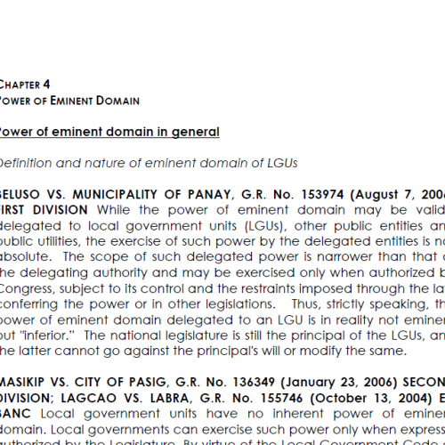 Case Law Compendium Chapters 4-7